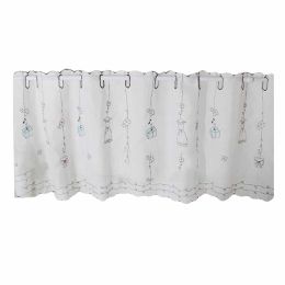 Gift - Translucent Short Kitchen Curtain Window Curtain Cafe Tier Curtain Gauze