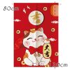 Japanese Style Door Curtain Fortune Cat Kitchen Partition Curtain Sushi Ramen Decor Restaurant Half Curtain Short Curtain,31x47 Inch