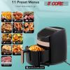 Hot Air Fryer Oven 3.2 QT Pot Quarts Electric Oil Less 1400W Touch Screen Airfryer 5 Core AF 320