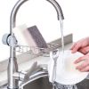 Drainer Storage Soap Stainless Dishcloth Rag Steel Sponge Shelf Adjustable Rack Dry Kitchen Basket Finishing Faucet Towel Pool