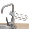 Drainer Storage Soap Stainless Dishcloth Rag Steel Sponge Shelf Adjustable Rack Dry Kitchen Basket Finishing Faucet Towel Pool